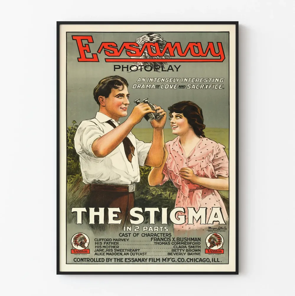 Plakat vintage Stigma Essanay Photoplay