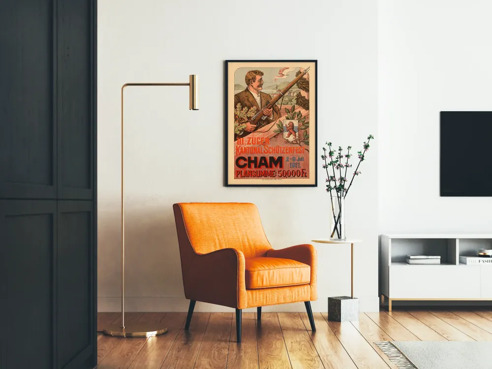 Plakat vintage strzelecki Zug 1911 Cham