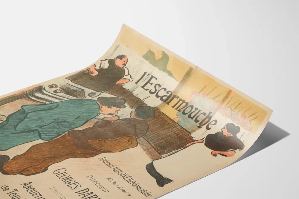 Plakat vintage stylu L'Escarmouche Toulouse-Lautrec