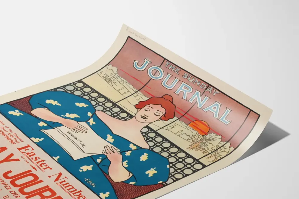 Plakat Vintage Sunday Journal - Wydanie Wielkanocne 1896