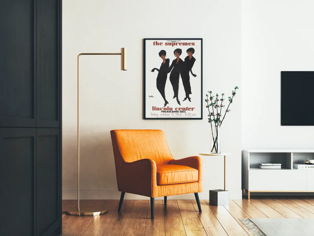 Plakat vintage Supremes w Lincoln Center 1965