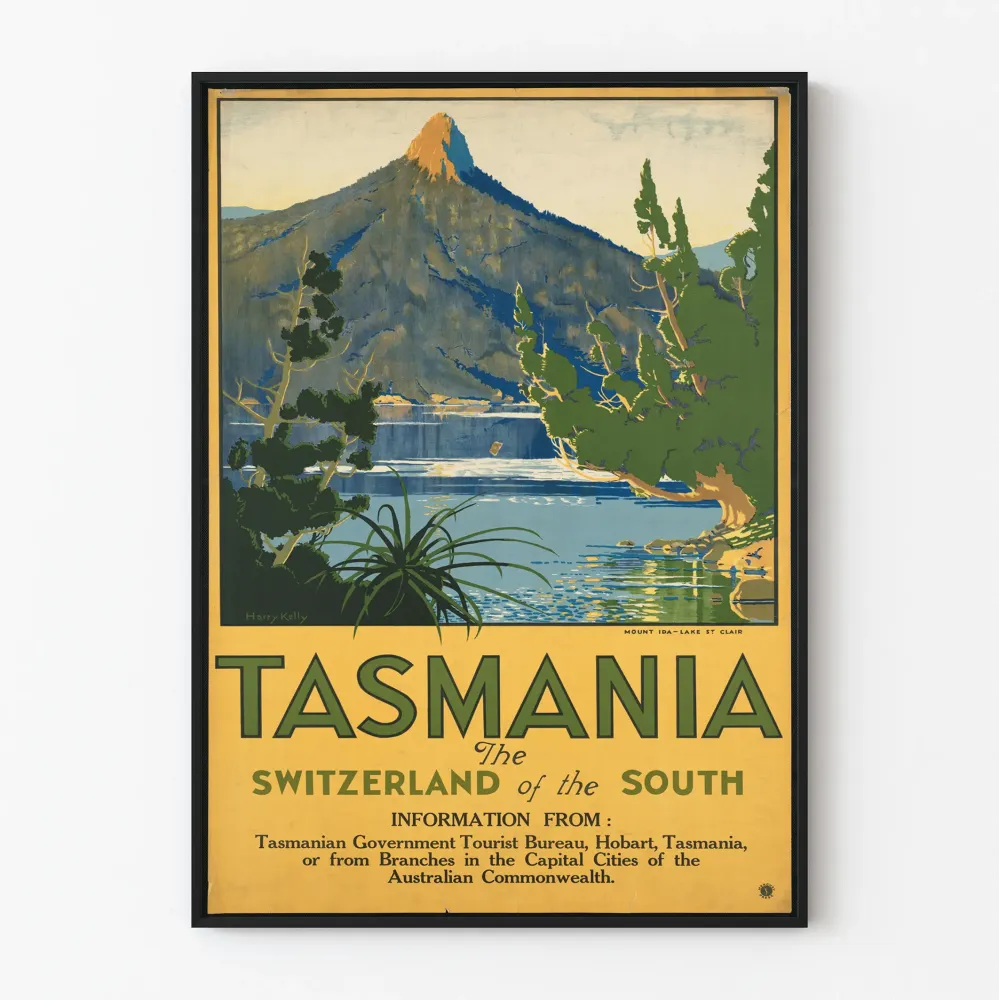 Plakat vintage Tasmania - Szwajcaria Południa