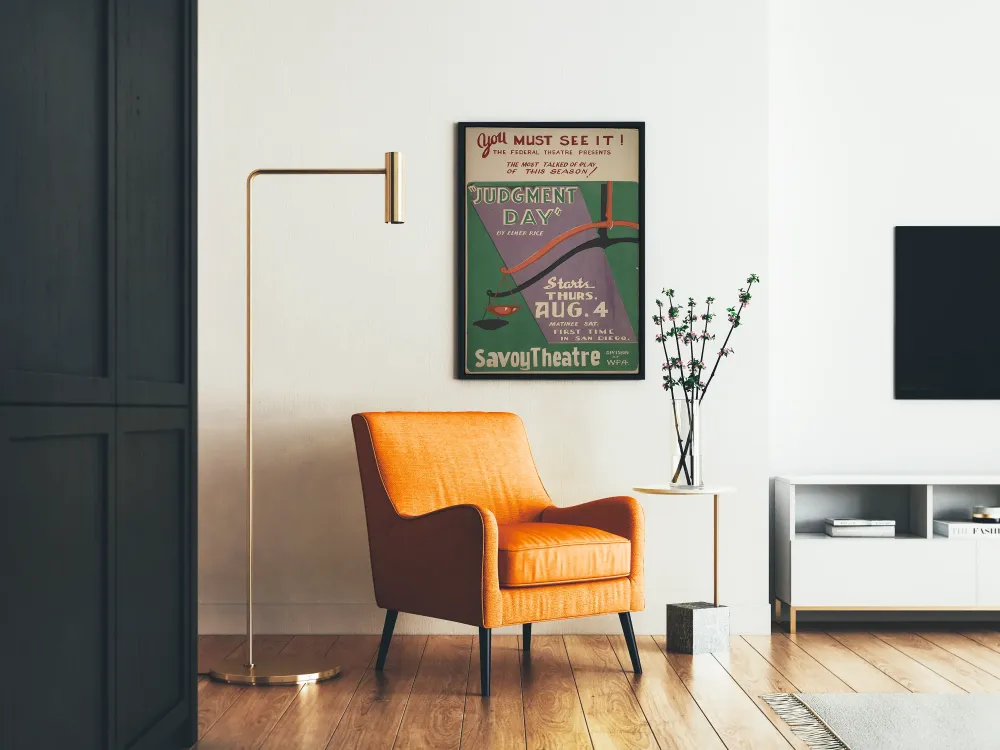 Plakat vintage Teatr „Dzień Sądu”