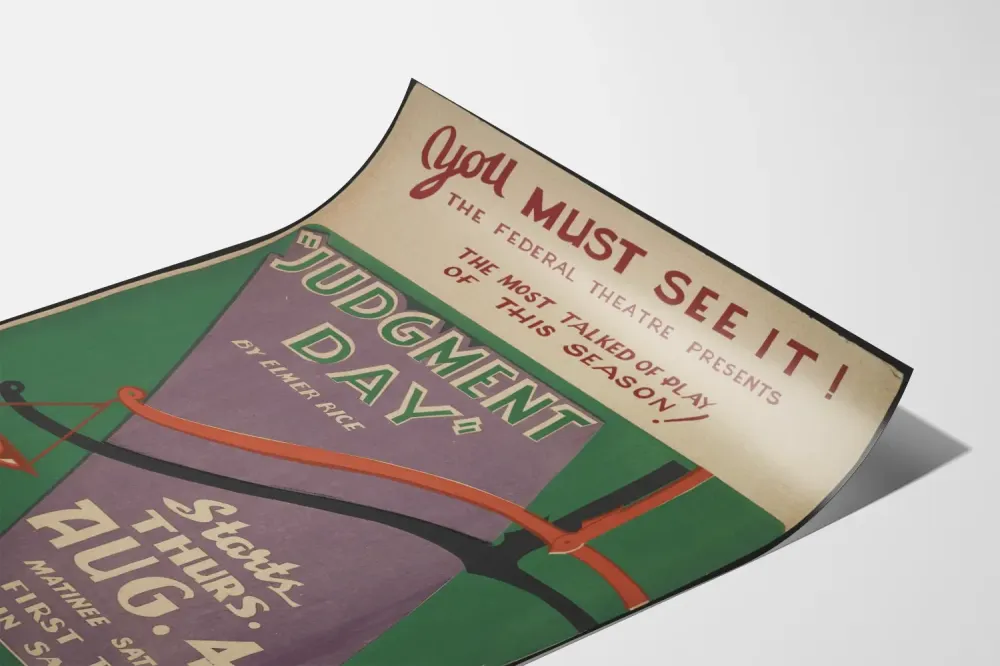 Plakat vintage Teatr „Dzień Sądu”