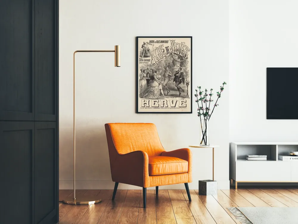 Plakat vintage Teatr Folies-Dramatiques - Alice de Nevers
