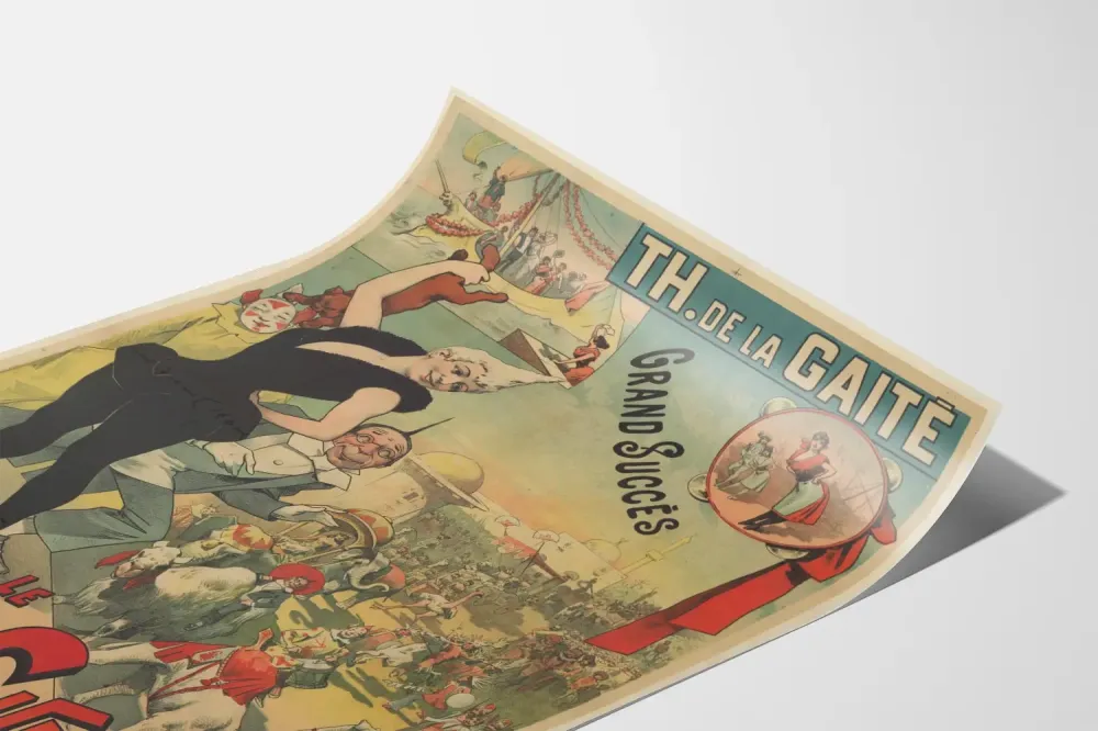 Plakat vintage Teatr Gaîté - Podróż Suzette