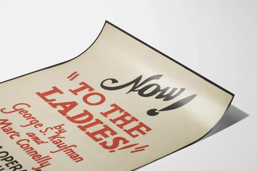 Plakat vintage teatr 'To Ladies' Mason Opera House