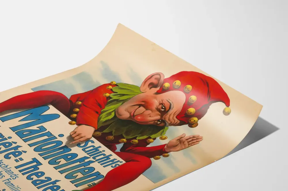 Plakat vintage Teatr lalek Schichtl's
