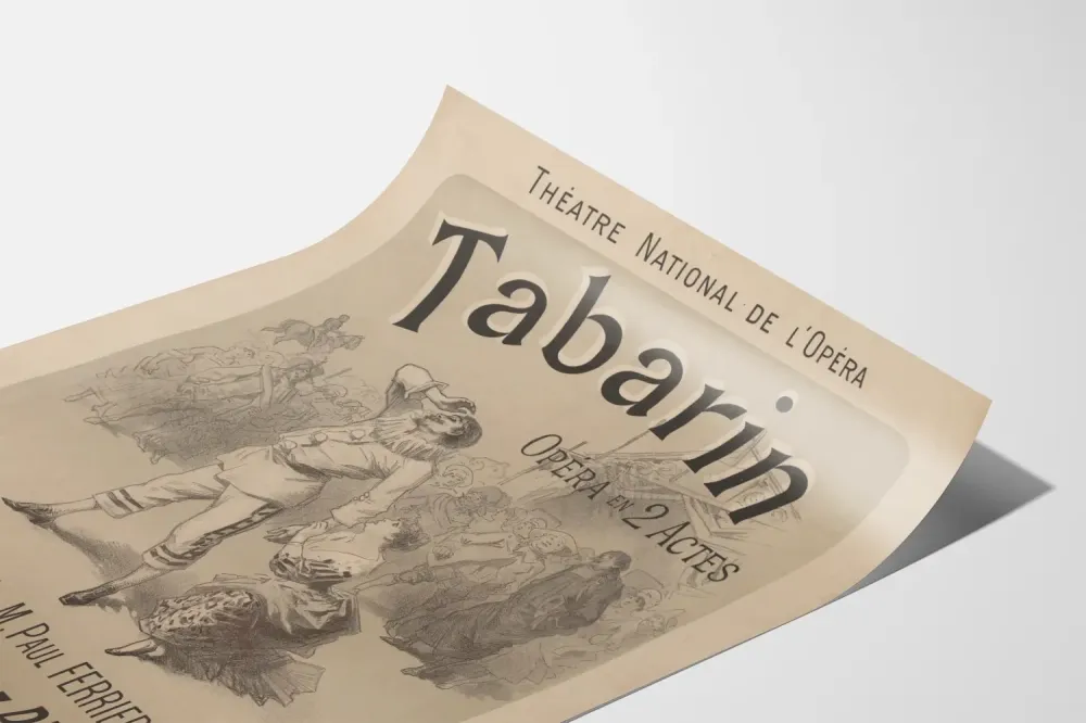 Plakat Vintage Teatr Narodowy Opery Tabarin