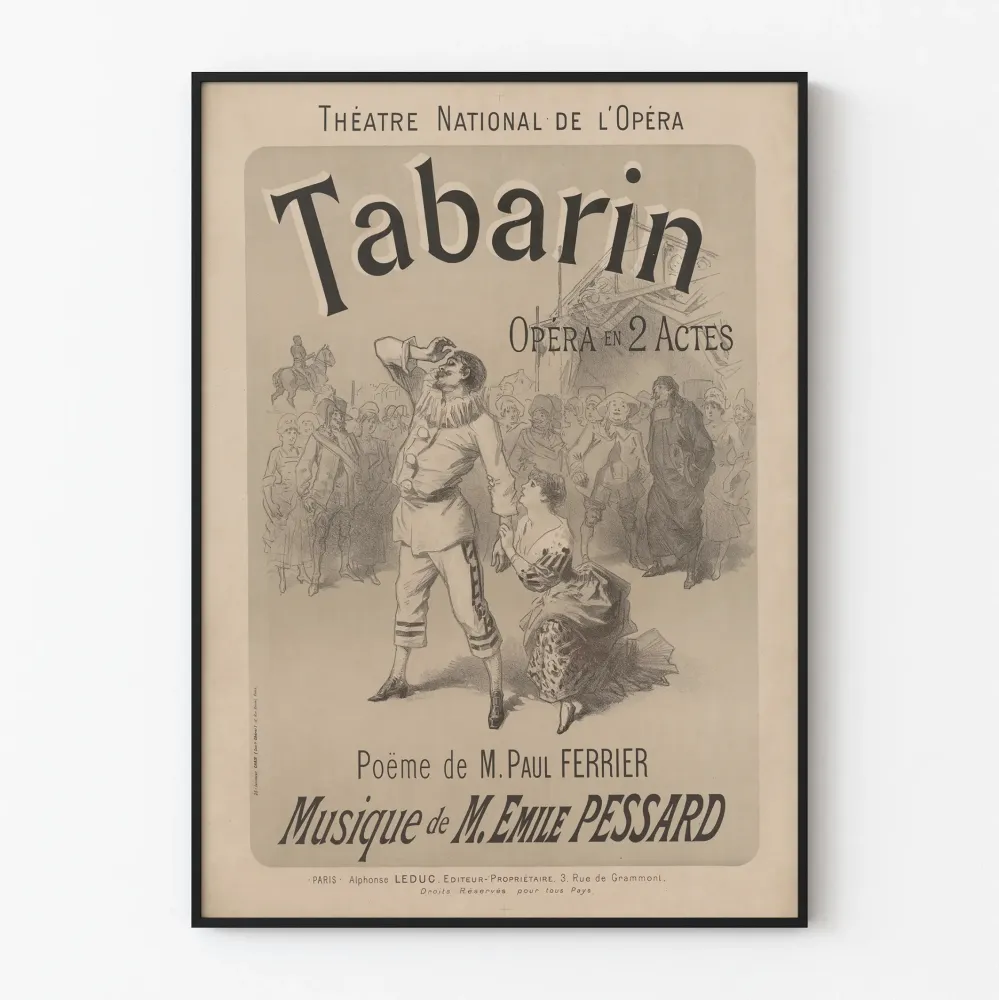 Plakat Vintage Teatr Narodowy Opery Tabarin