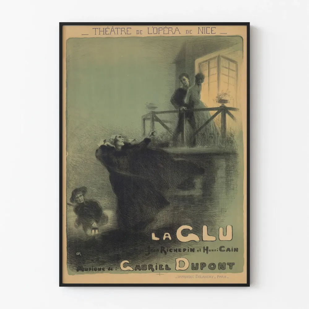 Plakat vintage Teatr Opery w Nicei La Glu