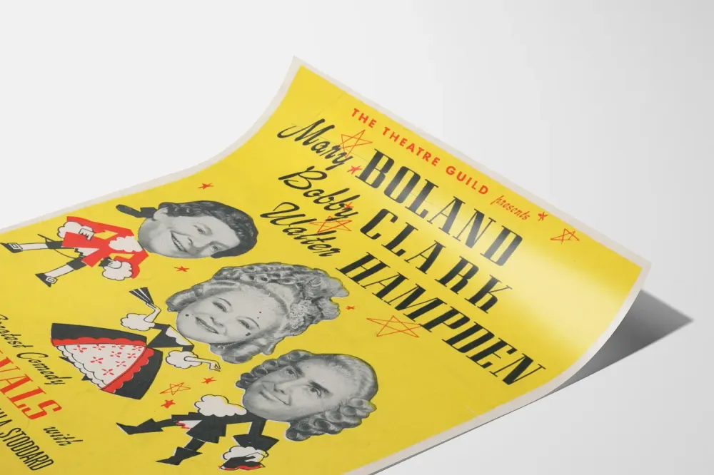 Plakat vintage teatr Rivals - Komedia klasyczna