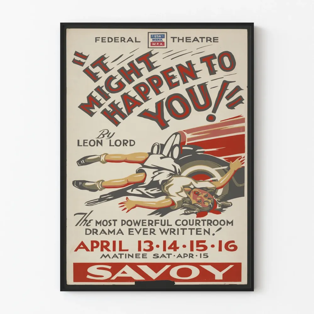 Plakat vintage teatru It Might Happen to You