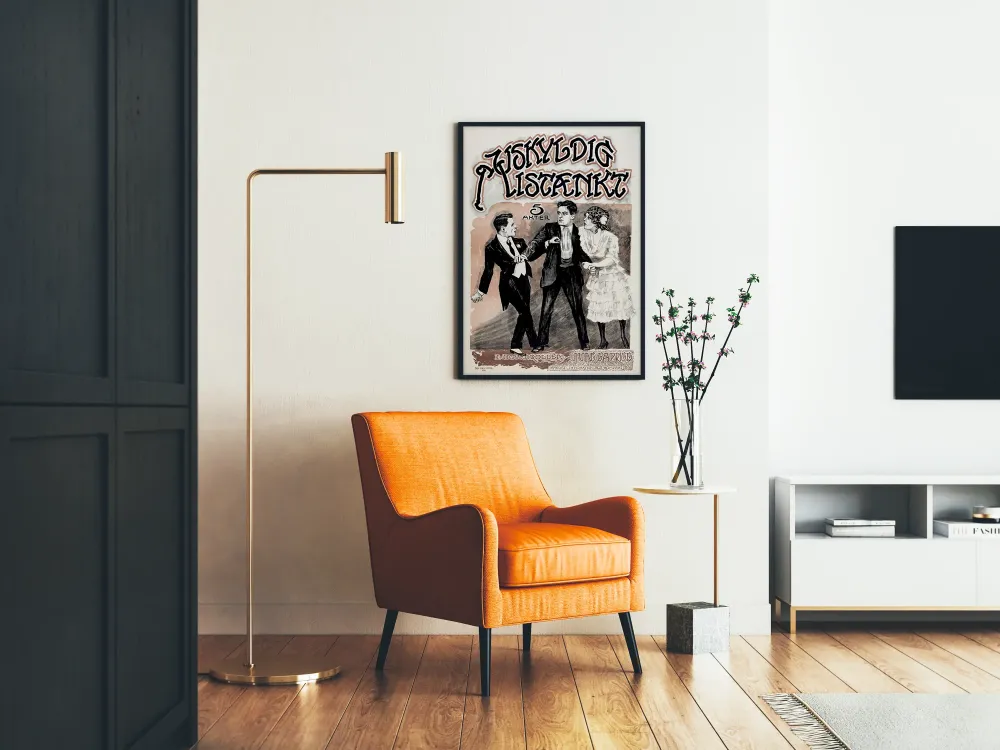 Plakat vintage teatru Uskyldigt Mistænkt
