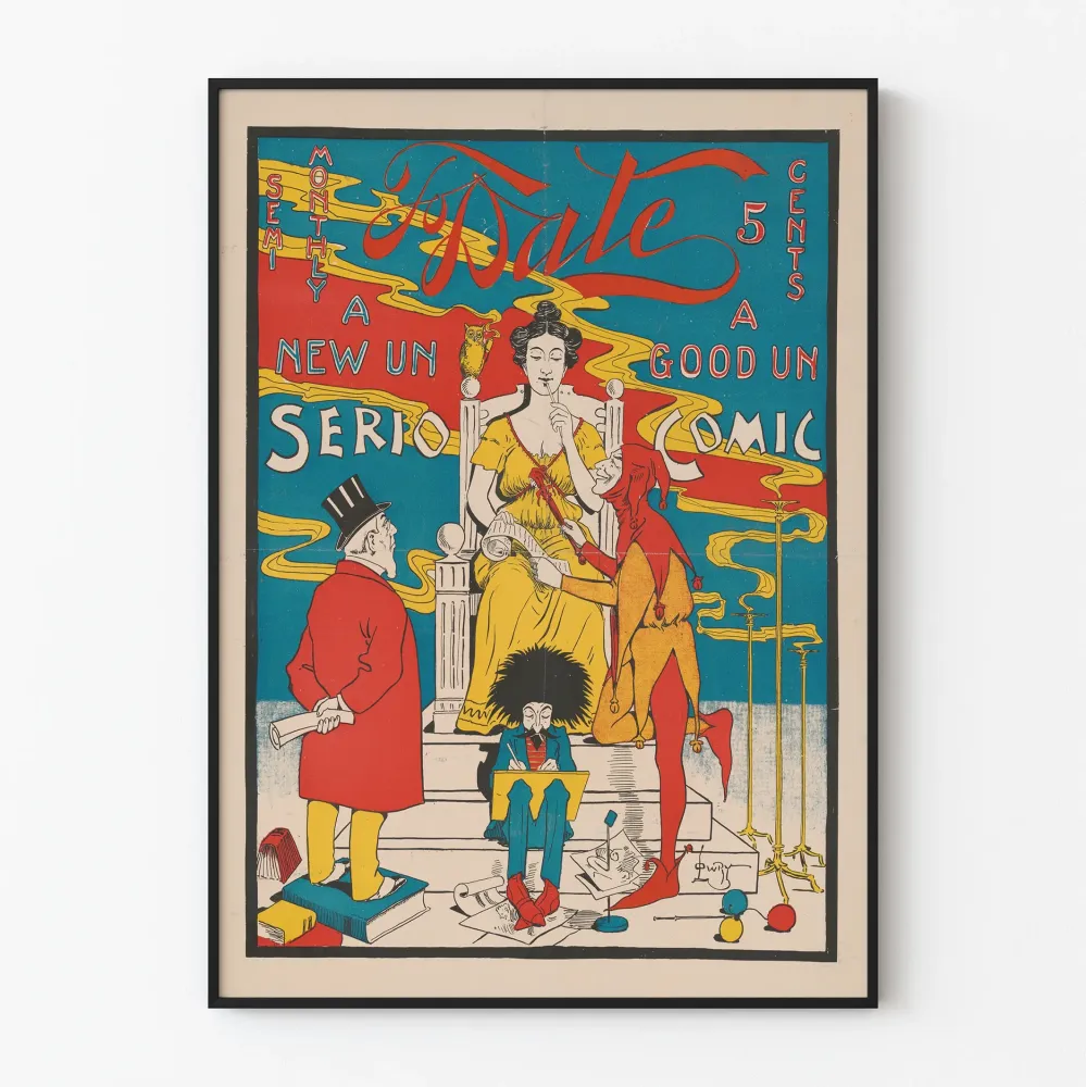 Plakat vintage To-Date poważny i komiczny