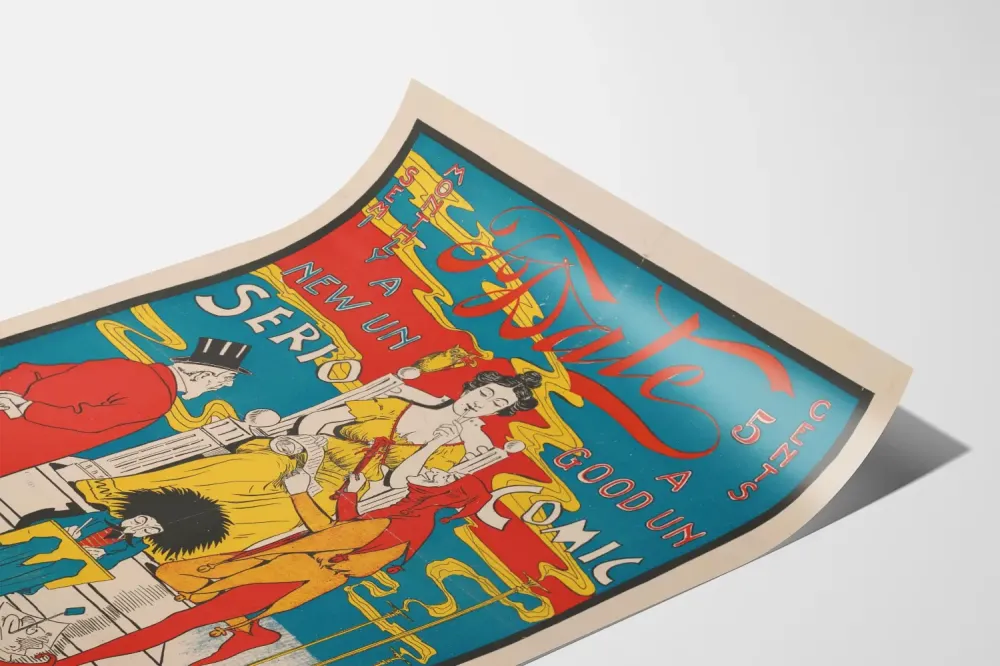 Plakat vintage To-Date poważny i komiczny