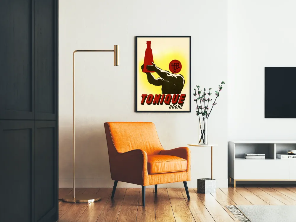 Plakat vintage Tonique Roche design retro