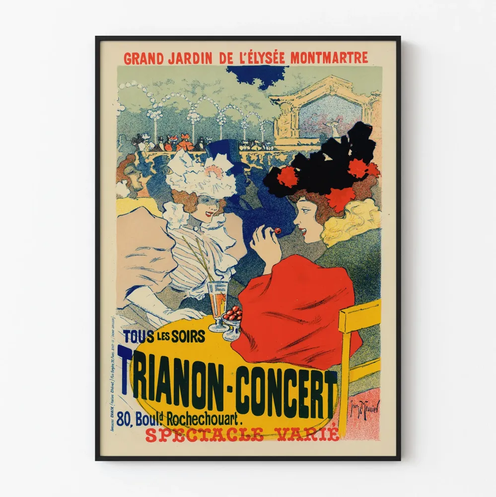 Plakat Vintage Trianon Koncert Montmartre