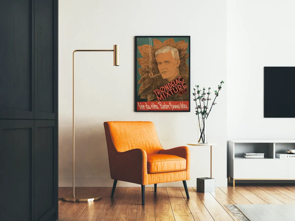 Plakat vintage Trøndelag Mixture palacz fajki