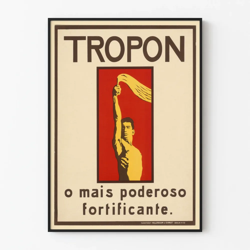 Plakat vintage TropoN wzmacniający silny