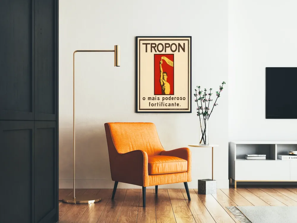 Plakat vintage TropoN wzmacniający silny