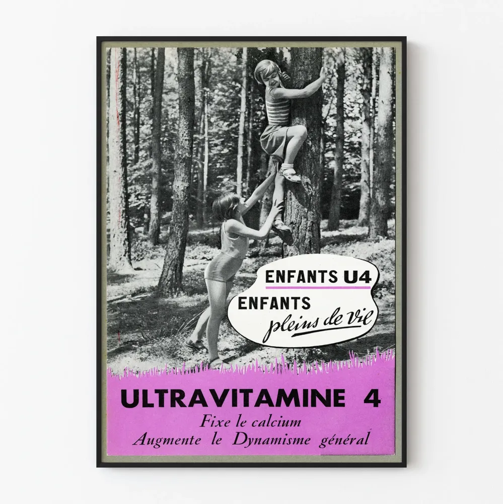 Plakat vintage Ultraviamine 4 dzieci pełne życia