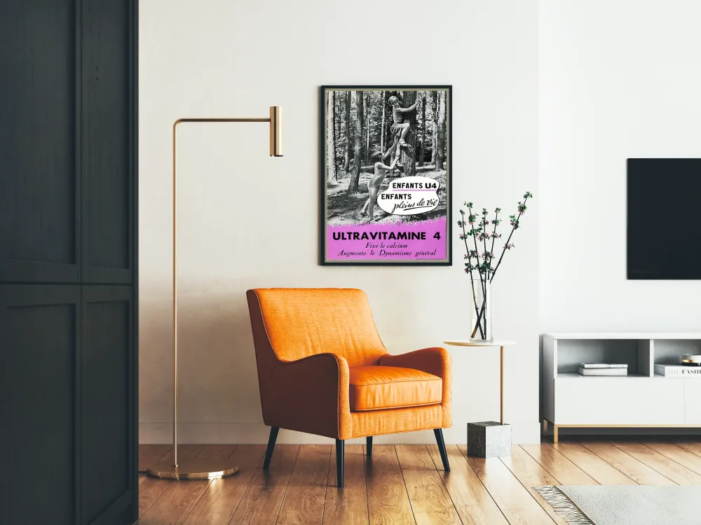 Plakat vintage Ultraviamine 4 dzieci pełne życia