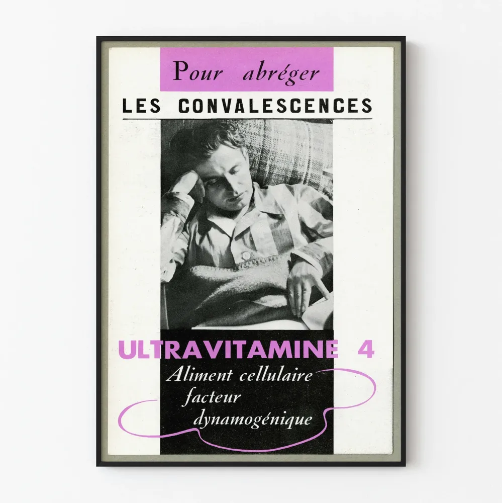 Plakat vintage Ultraviamine 4 na rekonwalescencję