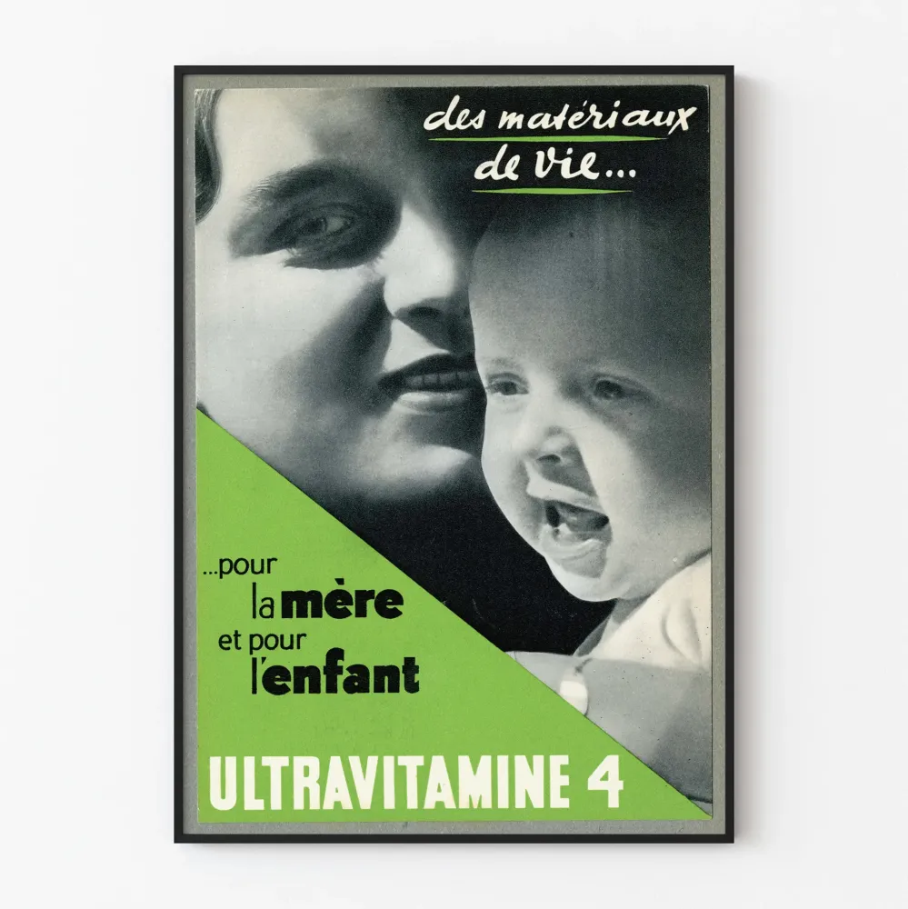 Plakat vintage Ultravitamine 4 dla matki i dziecka