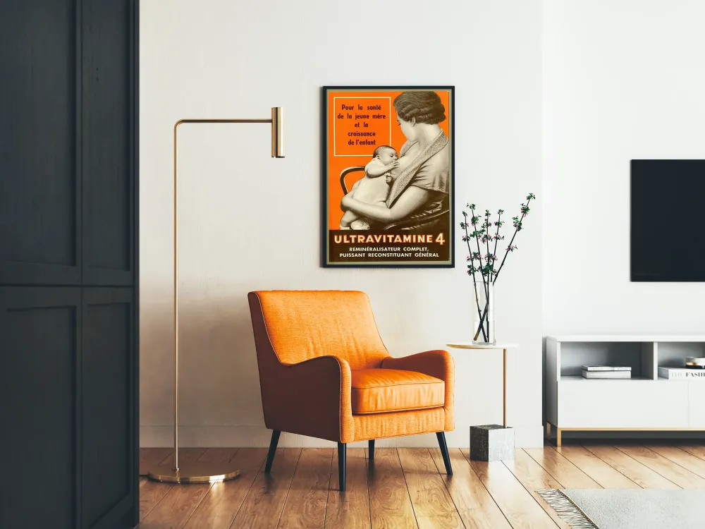 Plakat vintage Ultravitamine 4 dla zdrowia matki i dziecka