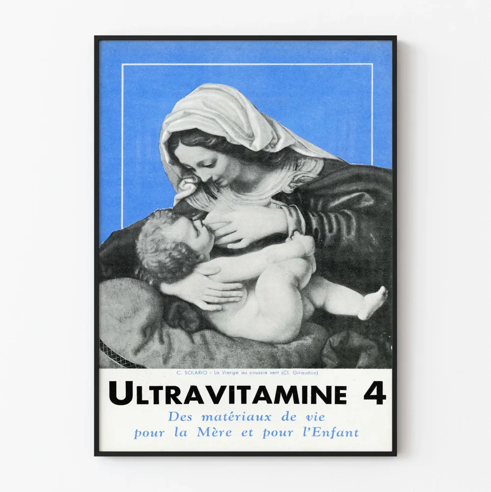 Plakat vintage UltravITamine 4 - Matka i Dziecko