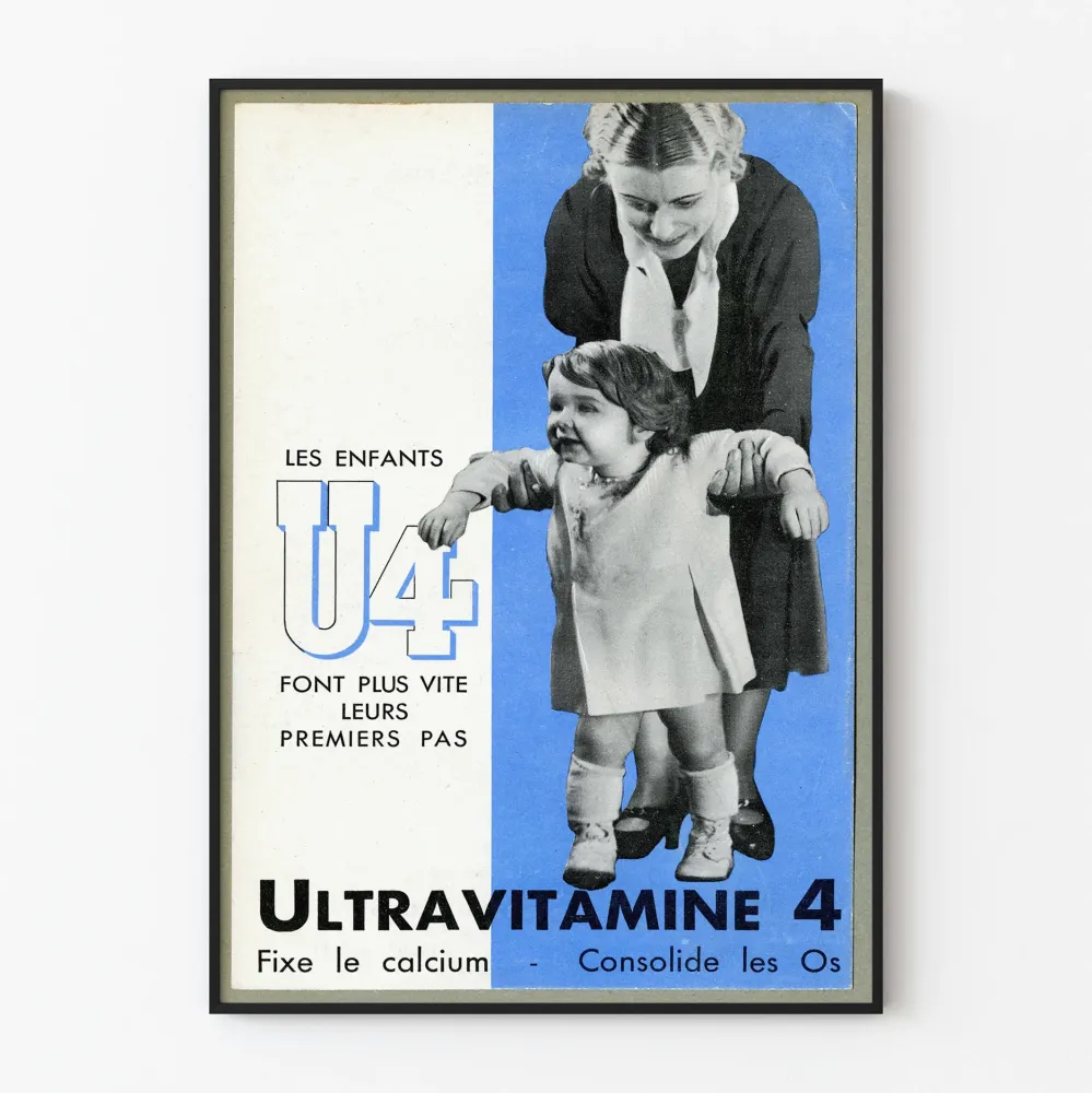 Plakat vintage Ultravitamine 4 - Promocja zdrowia dziecięcego
