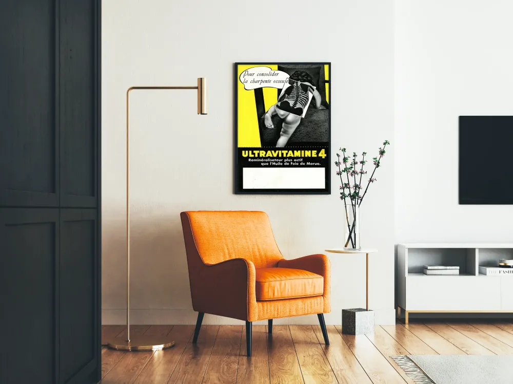 Plakat vintage UltravItamine 4 - Remineralizacja kości