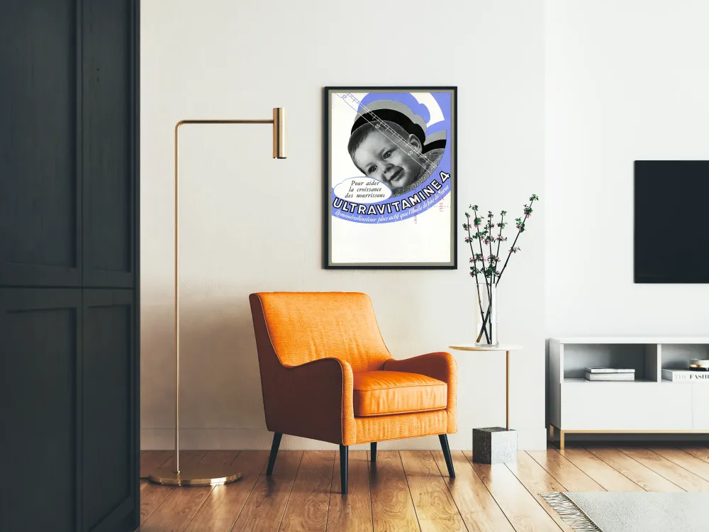 Plakat vintage Ultravitamine 4 na wzrost niemowląt