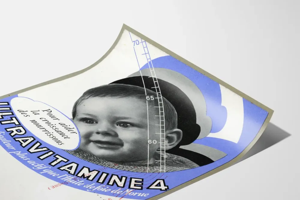 Plakat vintage Ultravitamine 4 na wzrost niemowląt