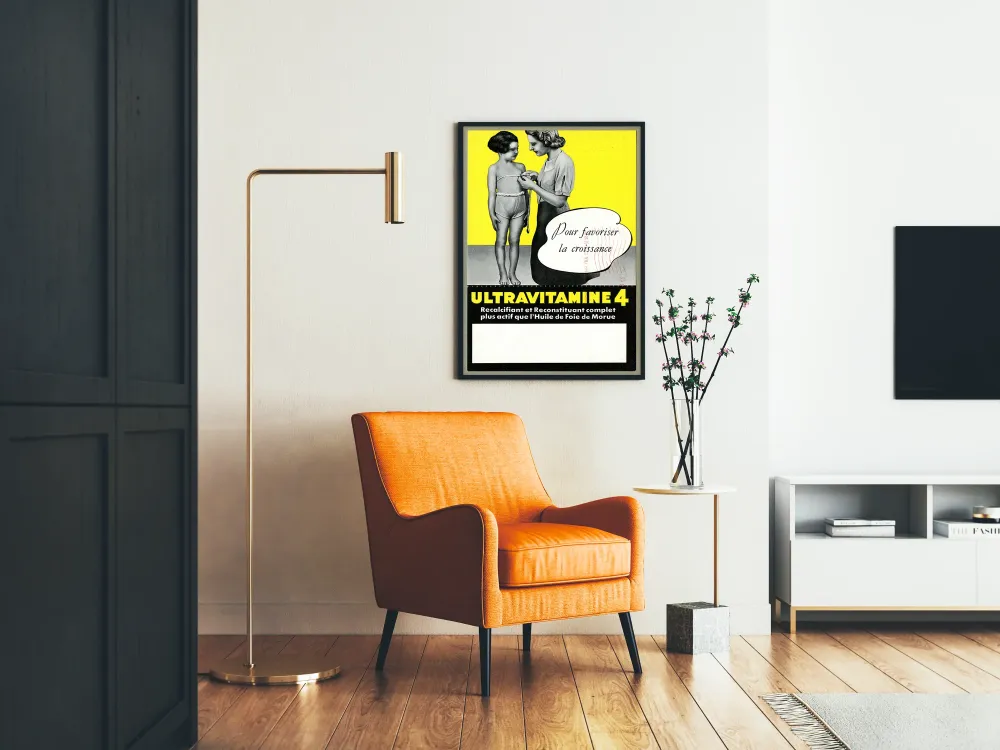 Plakat vintage Ultravitamines 4 dla wzrostu