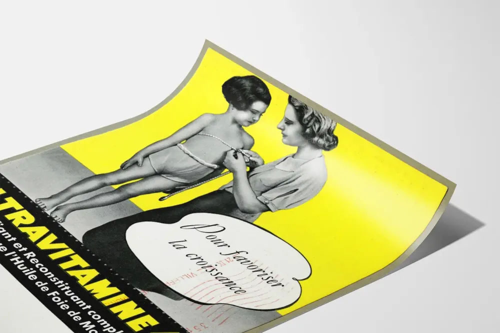 Plakat vintage Ultravitamines 4 dla wzrostu