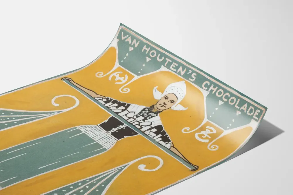 Plakat vintage Van Houten's Chocolade