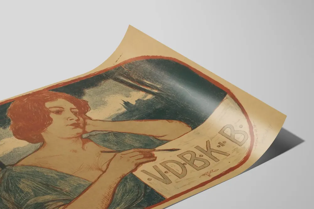 Plakat Vintage Verein Deutscher Bildender Künstler 1897