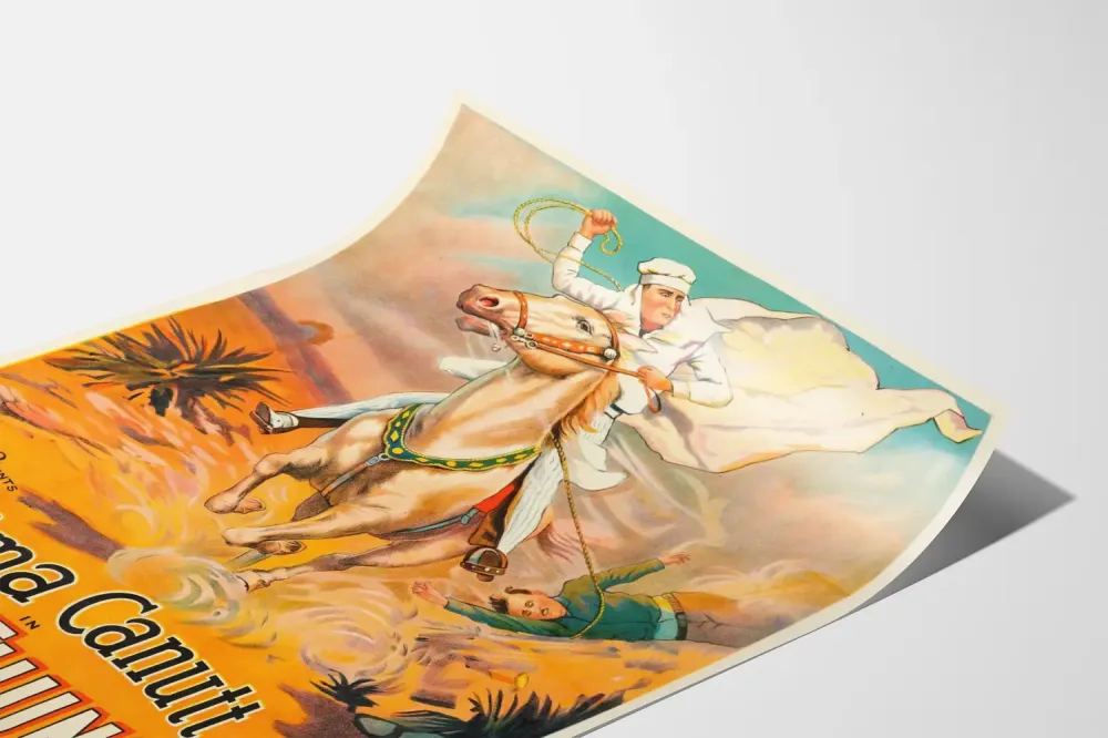Plakat vintage western White Thunder Yakima Canutt