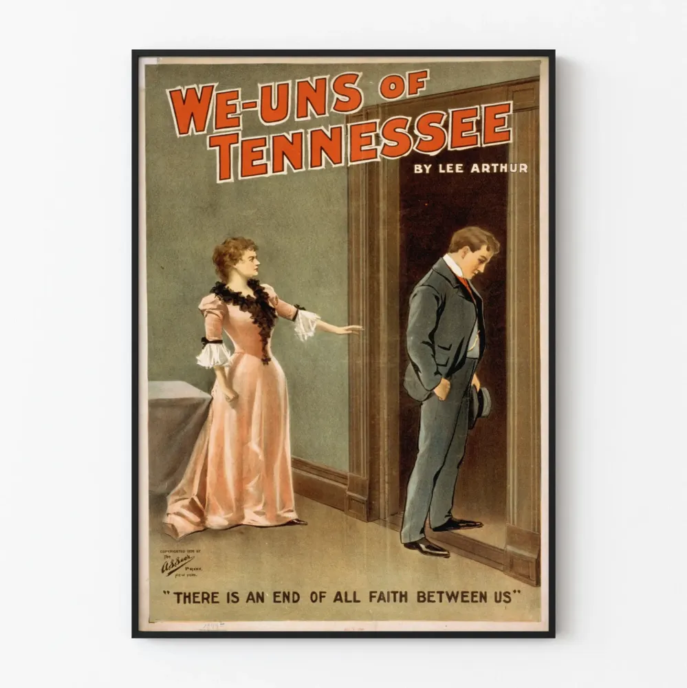 Plakat vintage We-Uns Tennessee Lee Arthur
