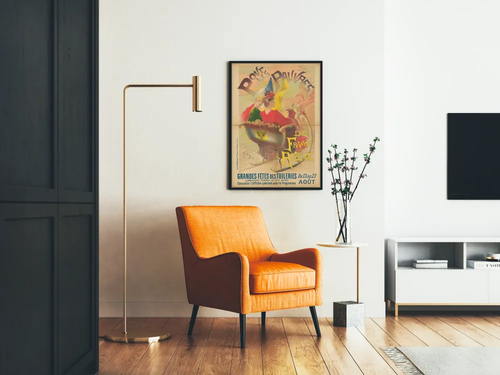 Plakat vintage Wielkie Święta Tuileries - Dla Ubogich Francji i Rosji