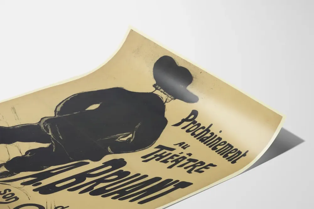 Plakat vintage Wkrótce w Teatrze . Bruant