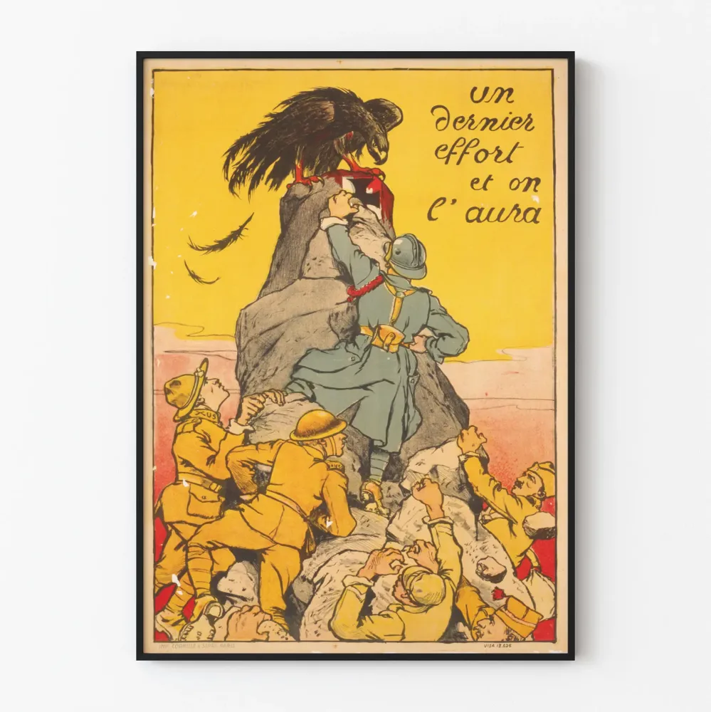 Plakat vintage wojskowy Ostatni wysiłek, osiągniemy to