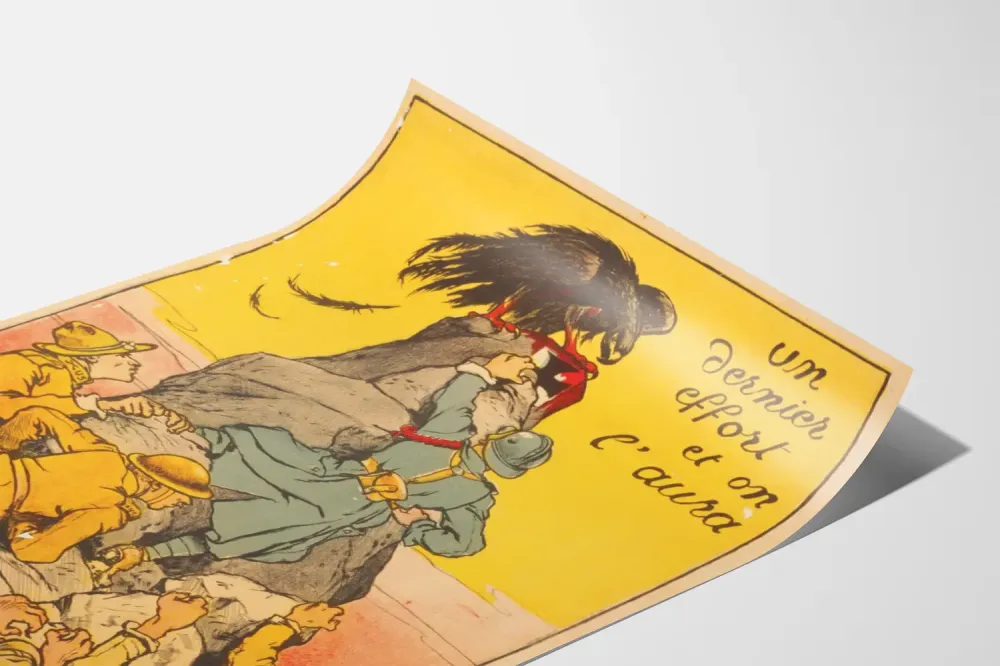 Plakat vintage wojskowy Ostatni wysiłek, osiągniemy to