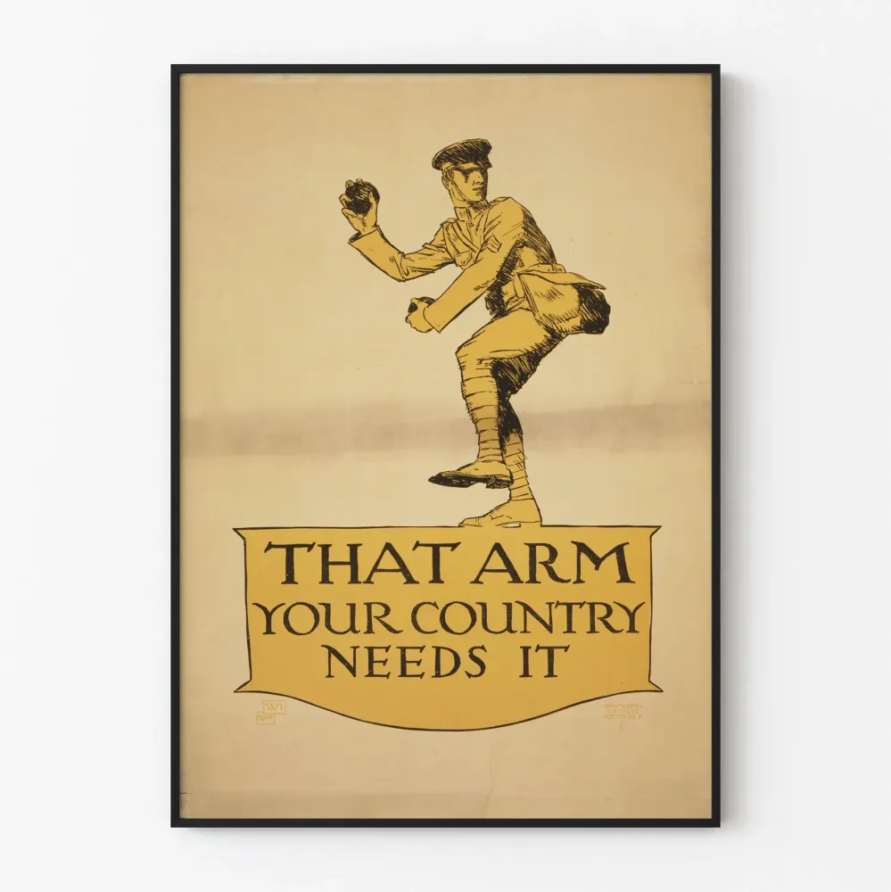 Plakat vintage wojskowy That Arm Your Country Needs It