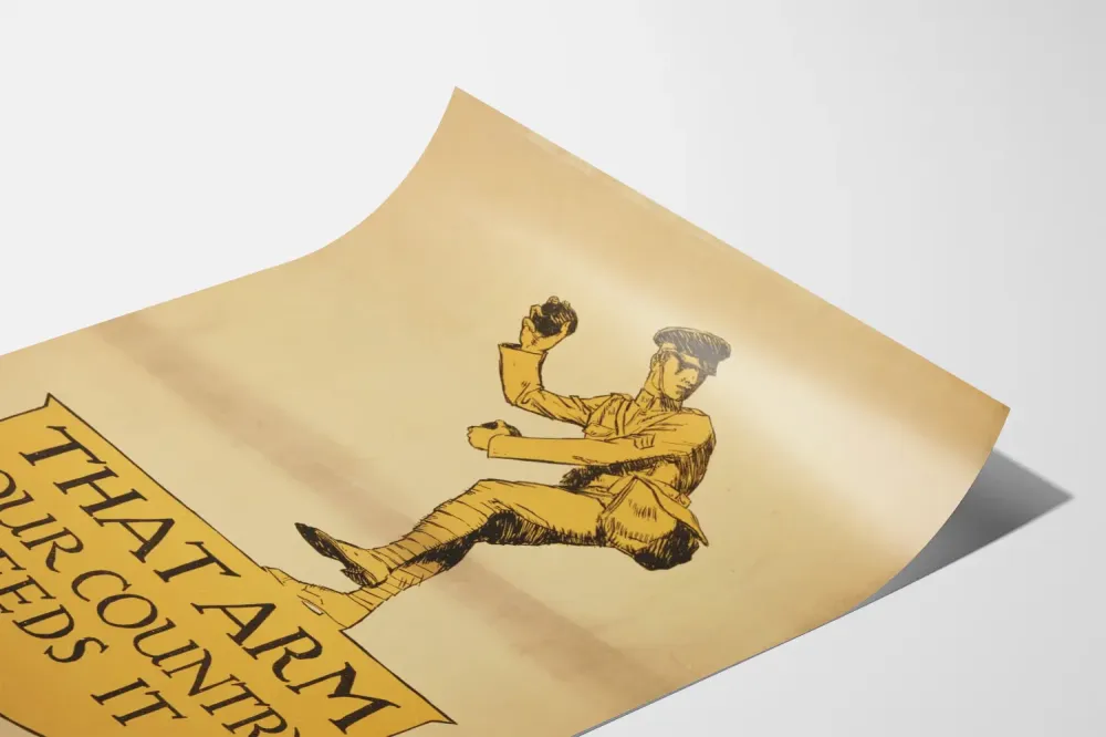 Plakat vintage wojskowy That Arm Your Country Needs It