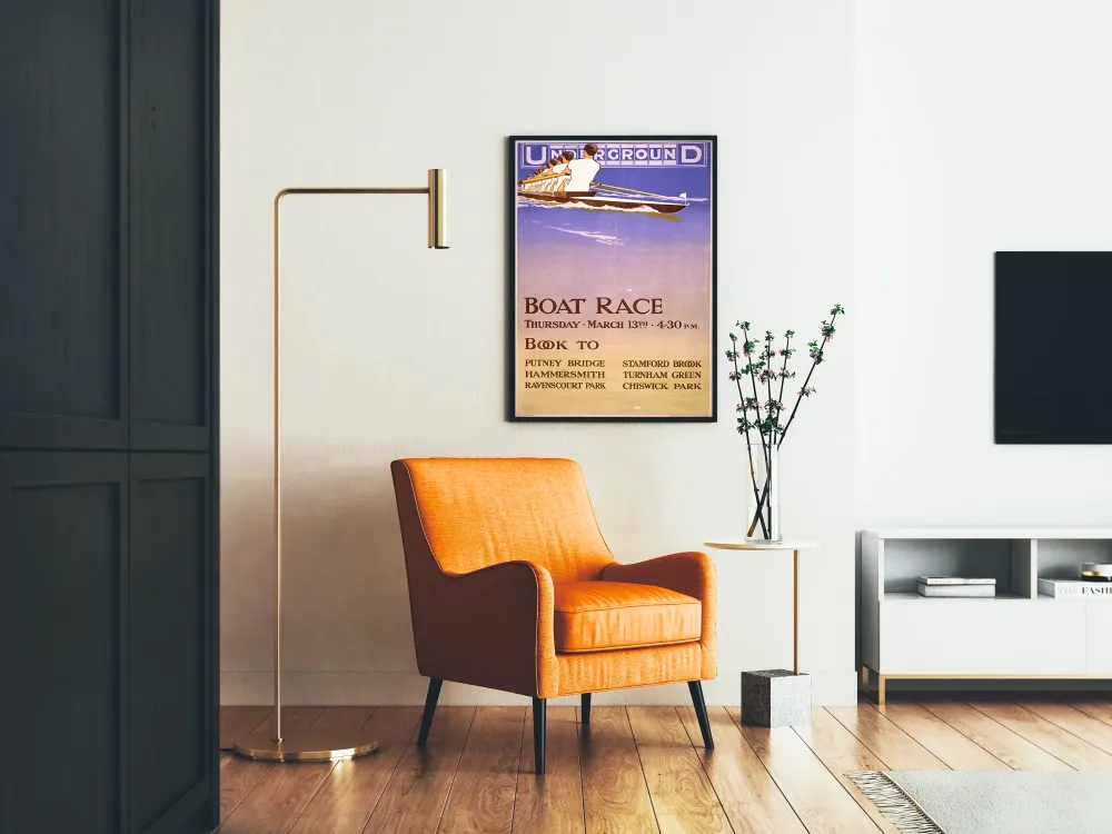 Plakat Vintage Wyścig Wioślarski Miasto Podziemne