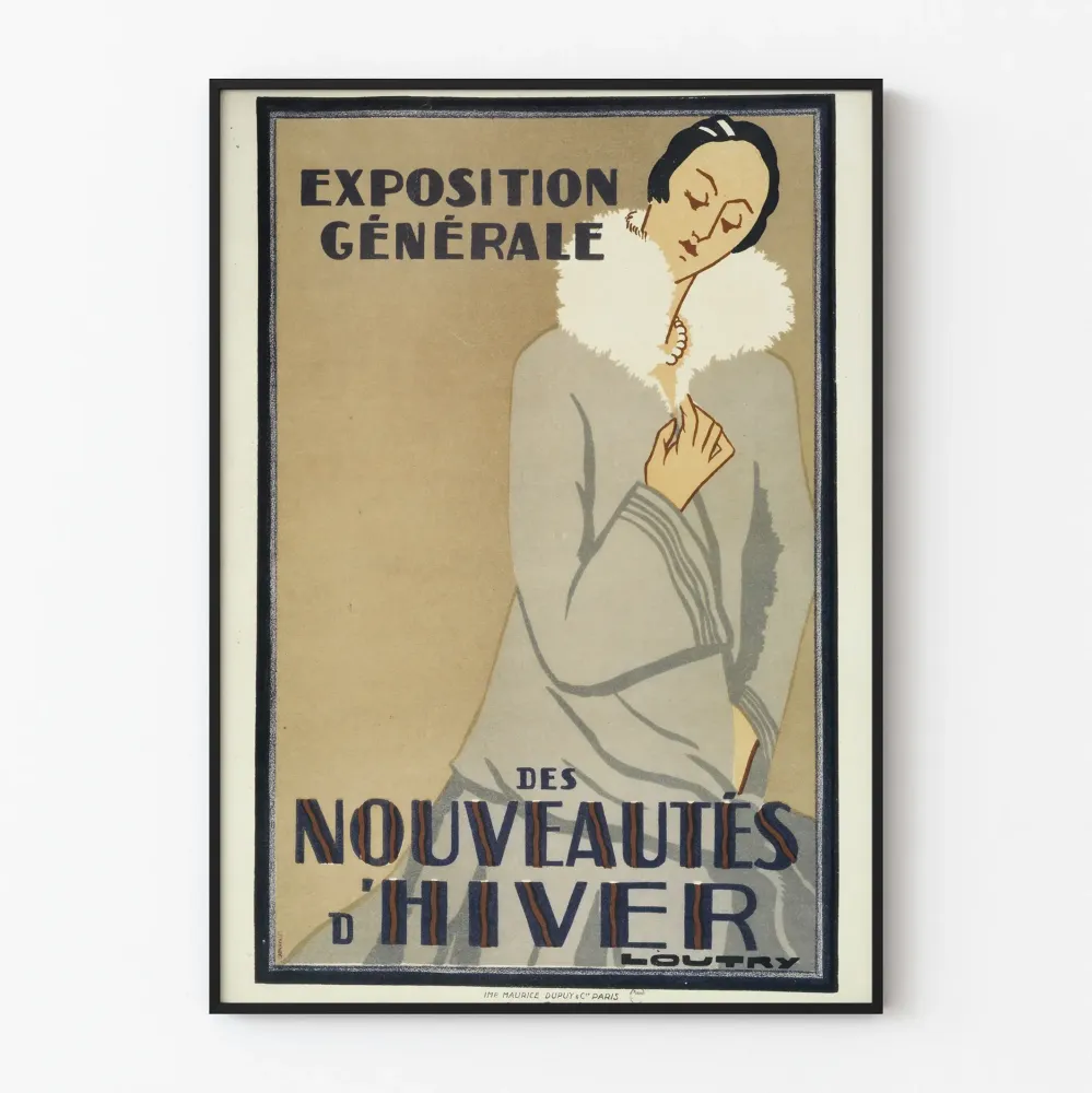 Plakat vintage Wystawa ogólna nowości zimowych