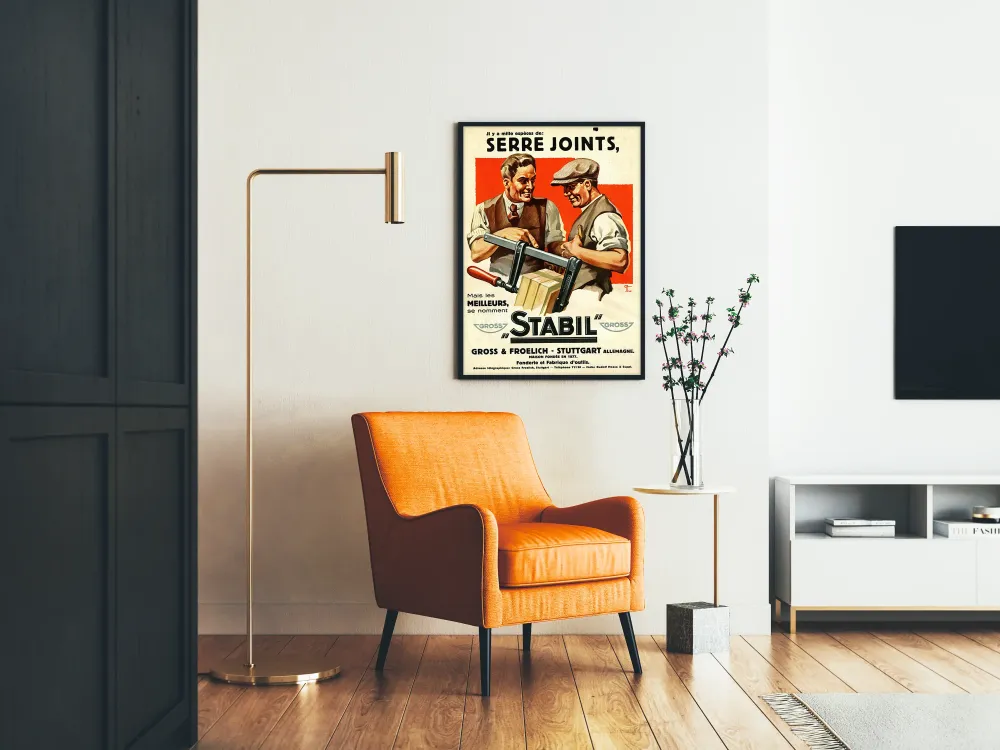 Plakat Vintage Złącza Stabilne Gross & Froelich